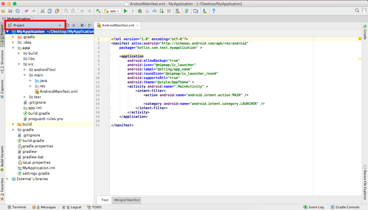 【Android開発】manifestファイルを確認してみる Apput 初心者向けアプリ開発